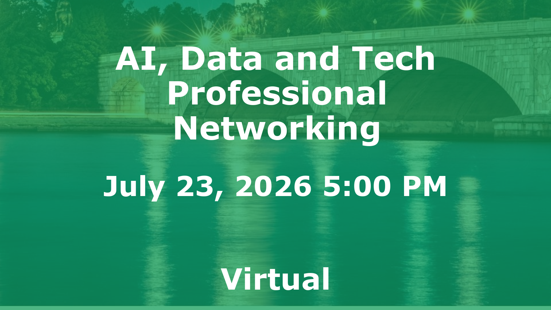 AI, Data and Tech Professional Networking event image